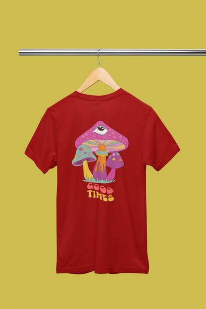 Mushroom Psychedelic Oversized Tee