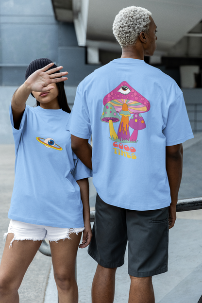 Mushroom Psychedelic Oversized Tee