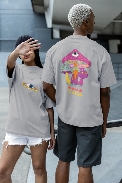 Mushroom Psychedelic Oversized Tee