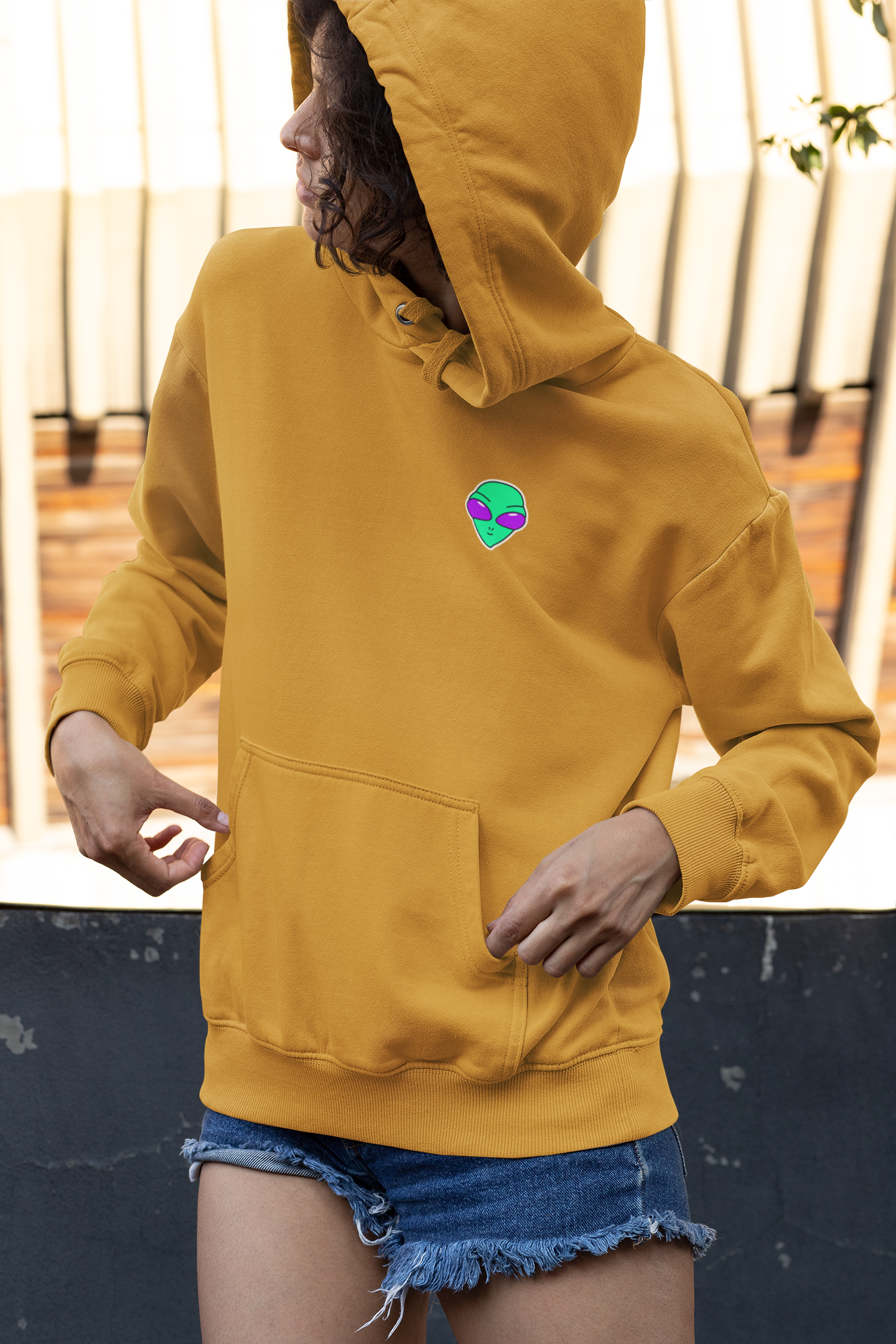 Alien Head Hoodie