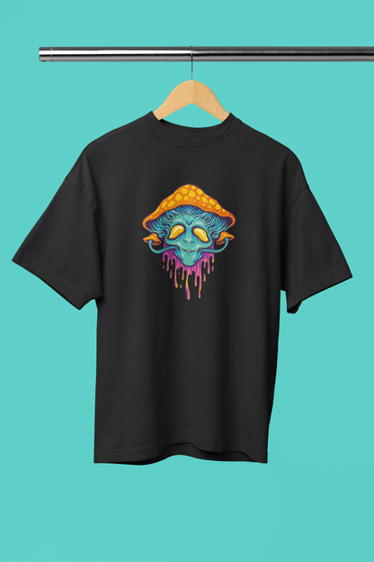 Trippy Mushroom: Oversized T-Shirt