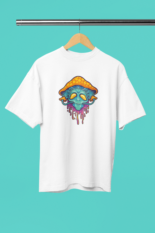 Trippy Mushroom: Oversized T-Shirt