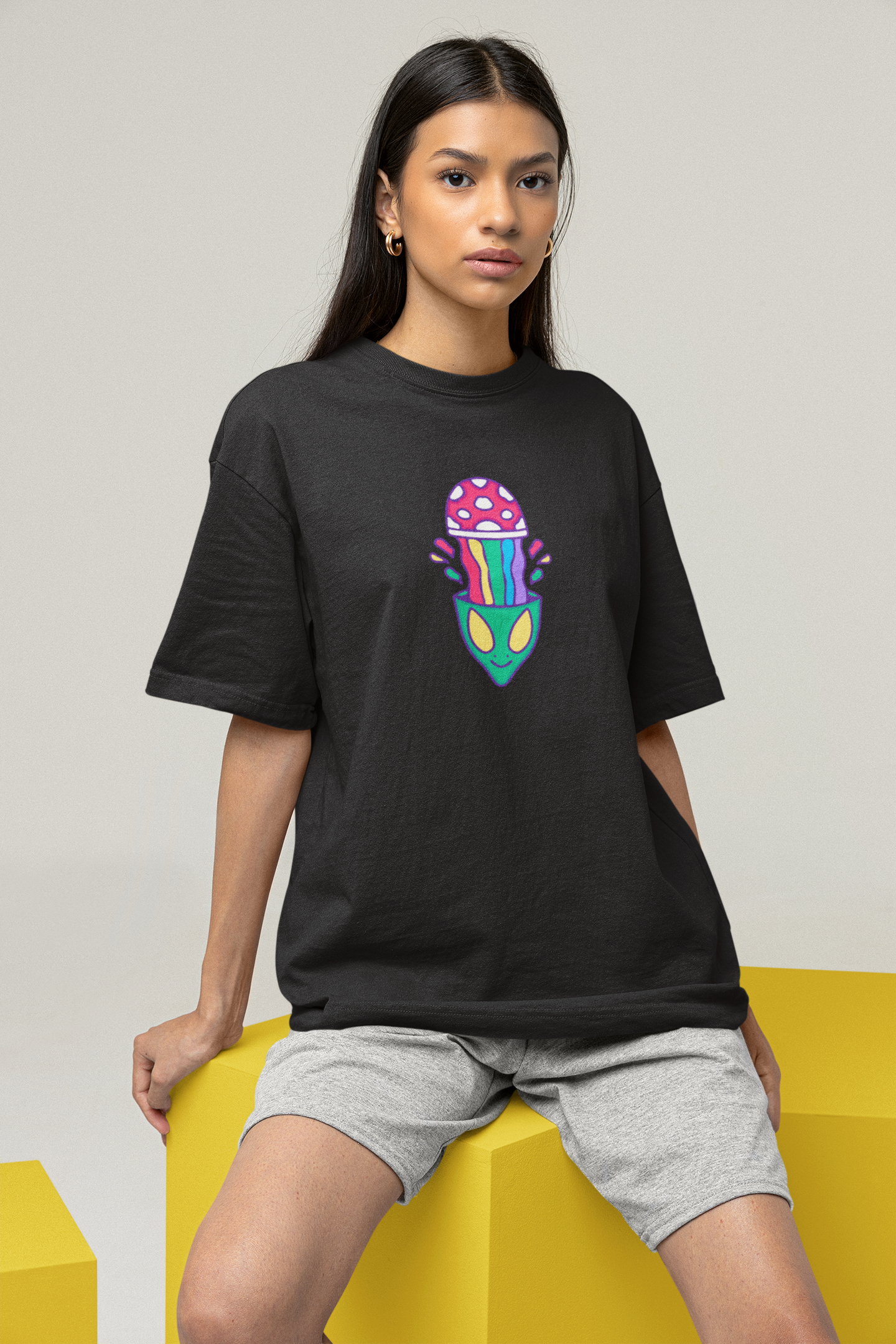 Psychedelic Mind Oversized Tee