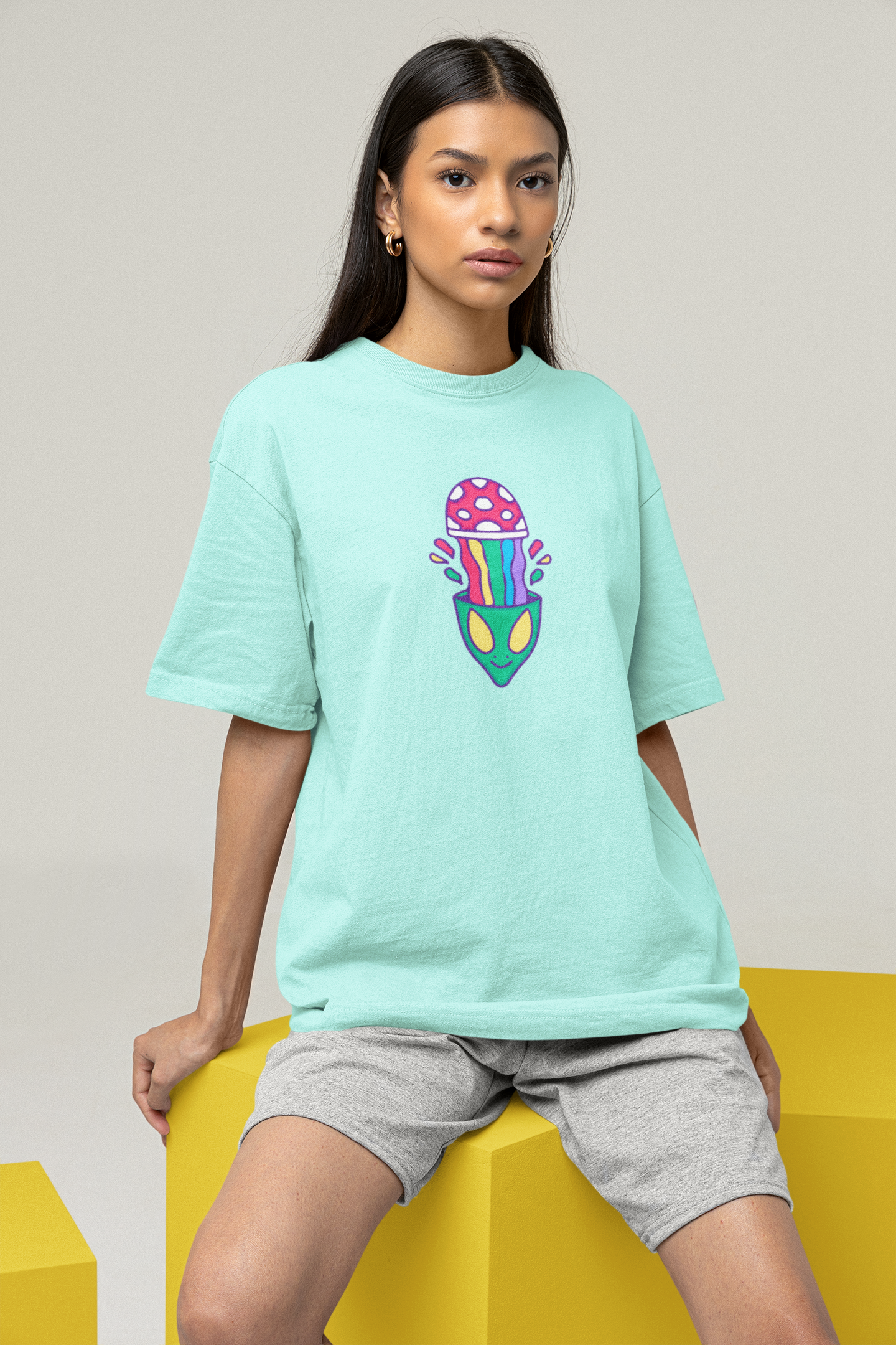 Psychedelic Mind Oversized Tee