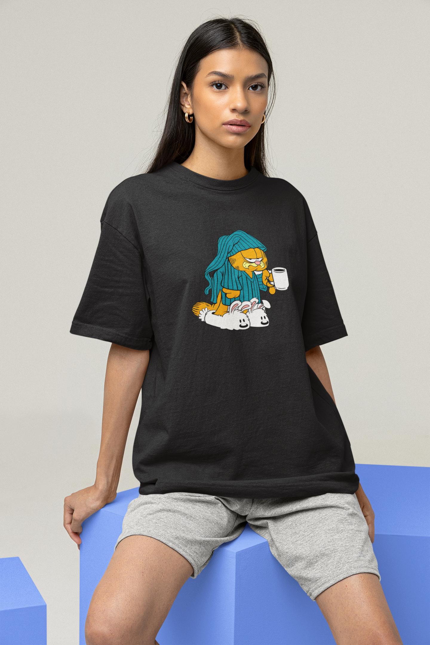 Lazy Garfield: Oversized T-Shirt