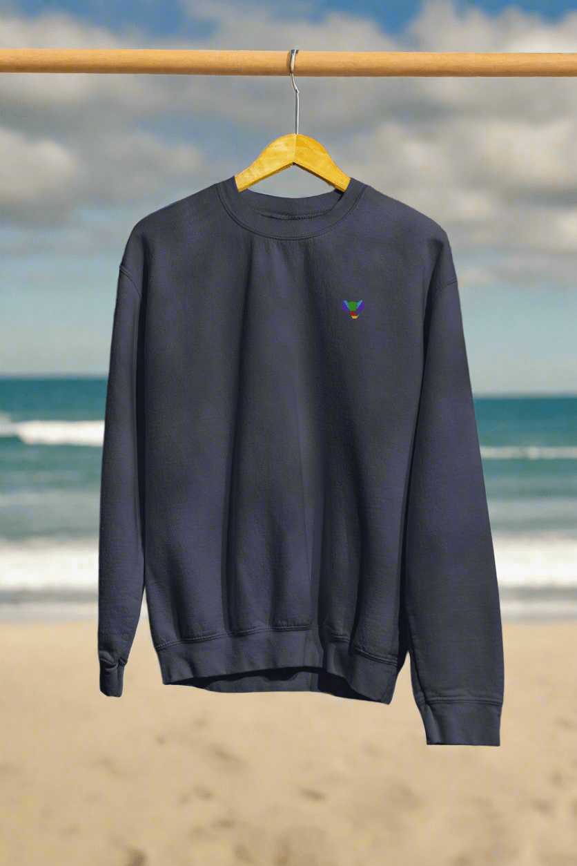 Urban India comfortable navy blue sweatshirt for casual wear